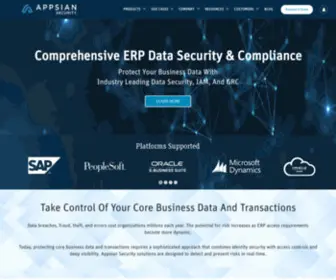 Appsiansecurity.com(ERP Data Security & Compliance) Screenshot