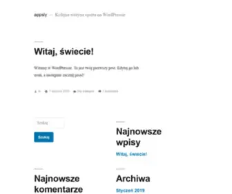 Appsly.io(Kolejna witryna oparta na WordPressie) Screenshot