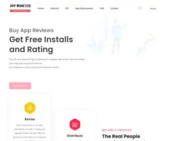 Appsmonetize.com(Buy Android and IOS App Reviews and Installs) Screenshot