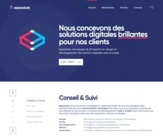 Appsolute.fr(Appsolute # L'agence mobile 360) Screenshot