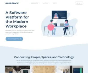 Appspace.com(Appspace is the workspace management software for your whole team) Screenshot