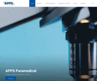 Appsparamedical.com(APPS Paramedical) Screenshot