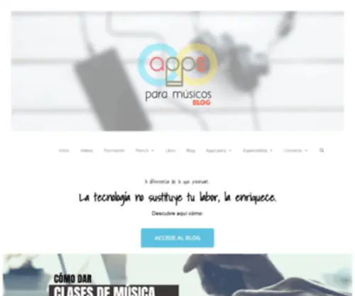 Appsparamusicos.com(Inicio) Screenshot