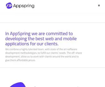 Appspringtech.com(Software Solutions) Screenshot