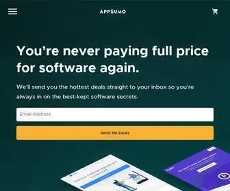 Appsumo.com(Browse software deals for your business) Screenshot