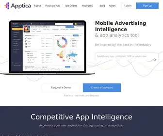 Apptica.com(In-app advertising analytics) Screenshot