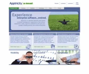 Apptricityondemand.com(Software solutions for supply chain) Screenshot