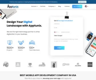Apptunix.com(Top Mobile App Development Company in USA) Screenshot