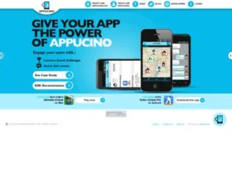 Appucino.com(The Mobile Social Network for applications and games) Screenshot