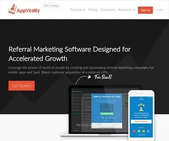AppVirality.com(Referral Program Software) Screenshot