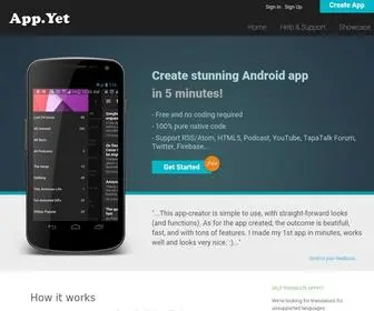 Appyet.com(App Creator) Screenshot