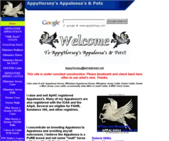 Appyhorsey.com(We Raise & Sell Appaloosa's. Also) Screenshot