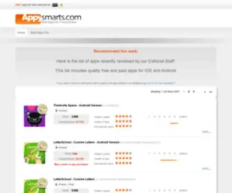 Appysmarts.com(Free apps and games for kids for smartphones and tablets) Screenshot