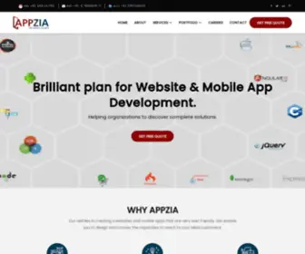 Appziatech.com(Appzia Technologies) Screenshot