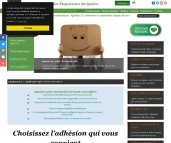 APQ.org(Association des Propriétaires du Québec) Screenshot