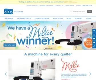 APQS.com(Longarm Quilting Machines) Screenshot