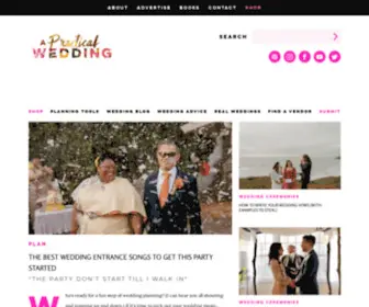 Apracticalwedding.com(A Wedding Blog that actually) Screenshot