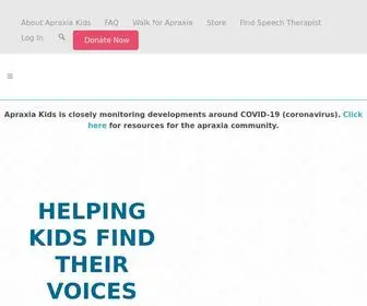 Apraxia-Kids.org(Apraxia Kids) Screenshot