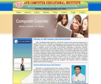 APRCSK.com(APR Computer Educational Institute) Screenshot