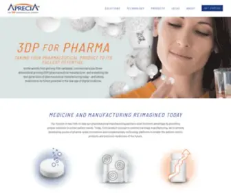 Aprecia.com(3D Printing in Medicine) Screenshot