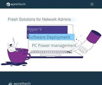 Apreltech.com(Software Deployment) Screenshot