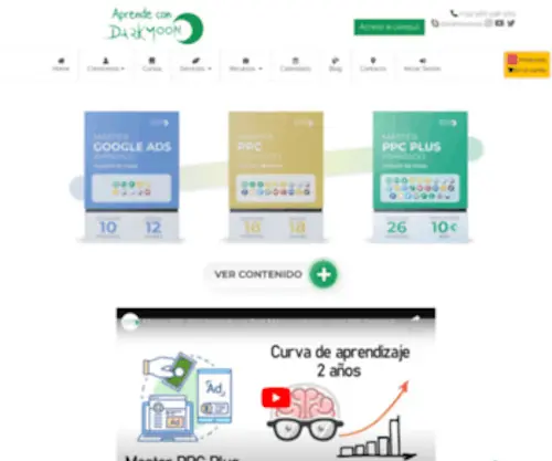 Aprendecondarkmoon.es(Nginx) Screenshot