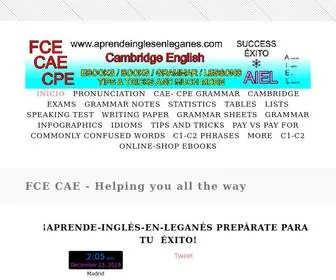 Aprendeinglesenleganes.com(Cambridge English) Screenshot