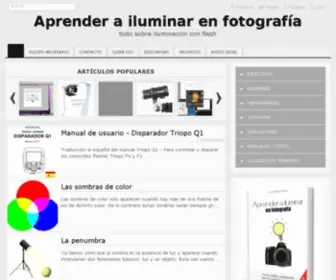 Aprenderailuminar.com(Aprender a iluminar en fotograf) Screenshot