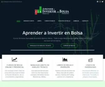 Aprenderainvertirenbolsa.es(Cursos, manuales y libros de bolsa) Screenshot