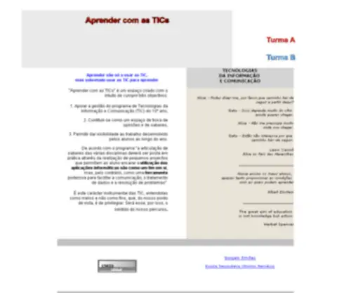 Aprendercomastics.net(Aprender com as TICs) Screenshot