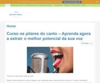 Aprendermusica.org(→ Os Pilares do Canto Funciona) Screenshot