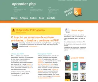 Aprenderphp.com.br(Tutoriais PHP do básico ao avançado para o seu aprendizado) Screenshot