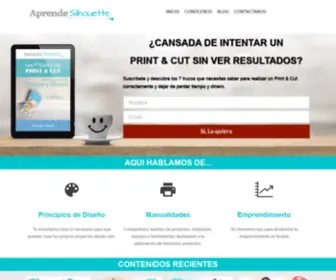 Aprendesilhouette.com(Aprende Silhouette) Screenshot