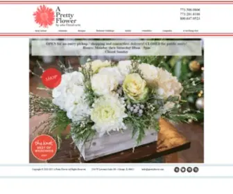 Aprettyflower.com(Florist Chicago) Screenshot