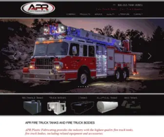 Aprfiretanks.com(APR Plastic Fabricating) Screenshot