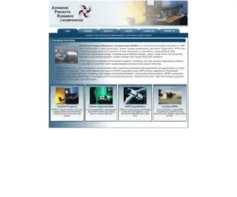 Apri.com(Advanced Projects Research) Screenshot