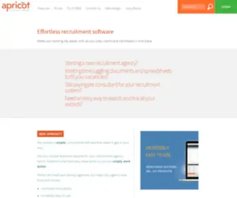 Apricothq.com(Online Recruitment software for £40) Screenshot