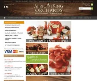 Apricotking.com(Dried California Blenheim Apricots) Screenshot