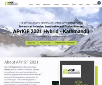 Aprigf.org.np(APrIGF 2021) Screenshot