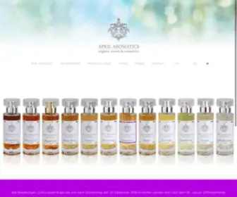 Aprilaromatics.com(Natural Scents and Cosmetics) Screenshot