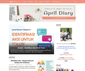 Aprilhatni.com(April's Diary) Screenshot