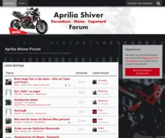 Aprilia-Shiver.de(Aprilia Shiver) Screenshot