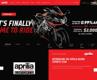 Aprilia.com(Motorfietsen en scooters) Screenshot
