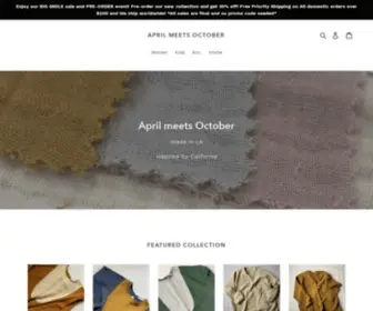 Aprilmeetsoctober.com(April meets october) Screenshot