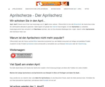 Aprilscherze.net(Der Aprilscherz) Screenshot