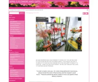 Aprilsflowersandgifts.com(Columbus Florist) Screenshot