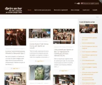 Aprireunbar.com(Aprire Un Bar) Screenshot