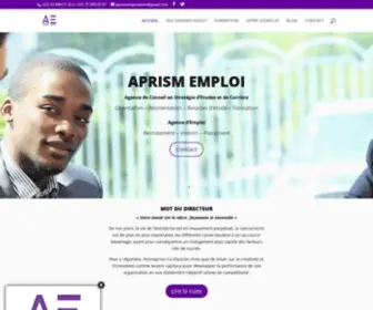 Aprismemploi.com(APRISM-EMPLOI l'agence d'emploi panafricaine) Screenshot