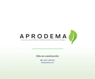 Aprodema.com(Asociación para la Protección del Medio Ambiente y Educación Ecológica) Screenshot