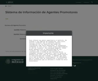 Apromotores.com.mx(Sistema de Información de Agentes Promotores) Screenshot